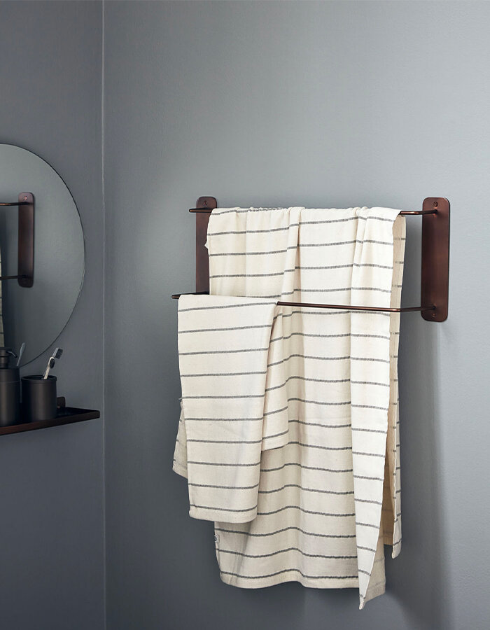 Towel rail Pati Browned brass 60 x 24 cm