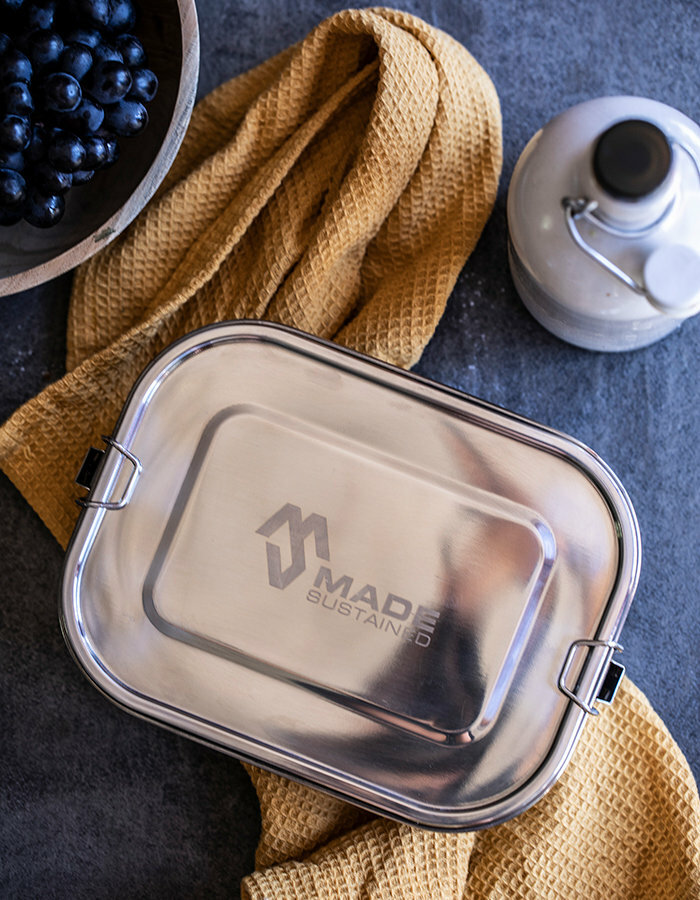Stainless lunchbox duo 20 x 15 x 6 cm