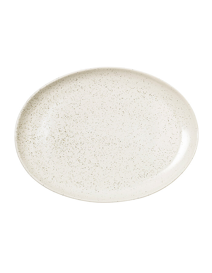 Oválný talíř Nordic Vanilla 35,5 cm
