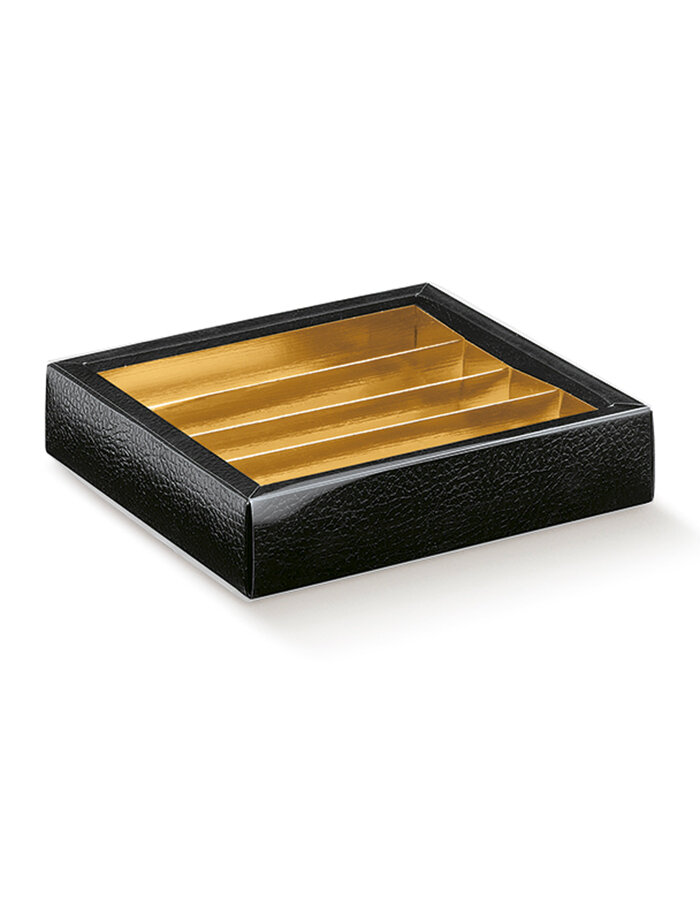 Goft box for pralines black 5 pcs