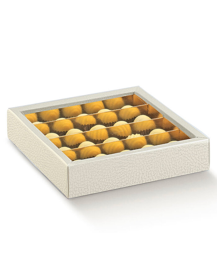 Goft box for pralines white 2 pcs