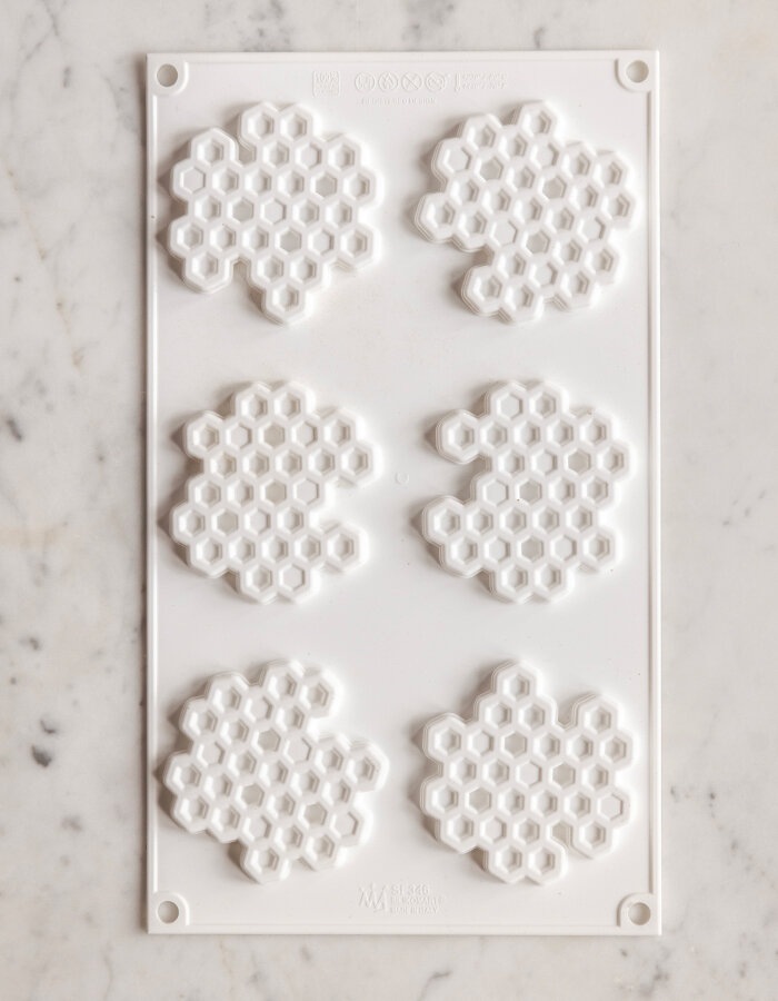 Silicone mold honeycomb 6 pcs