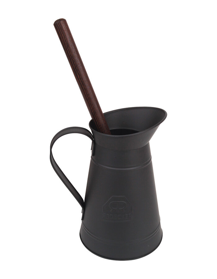 Metal toilet brush holder