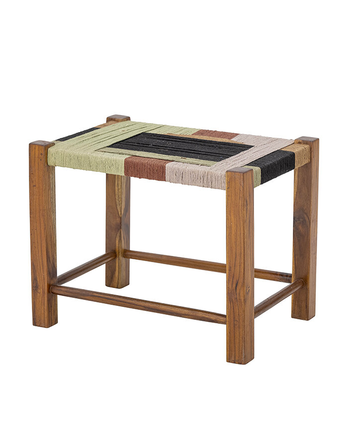 Verde Stool Brown Jute