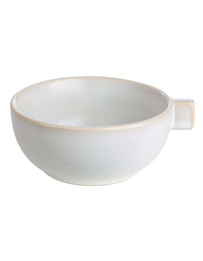 Bowl with ear white sand