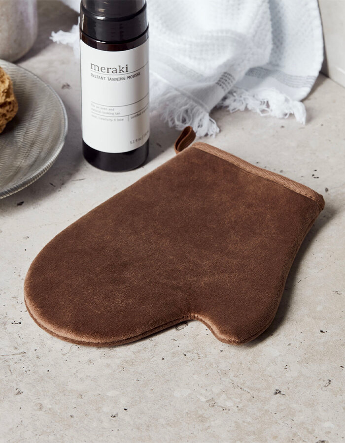 Tanning glove Vinca Brown