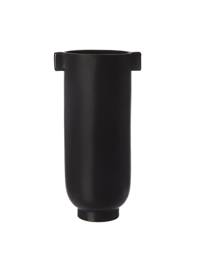 Váza s úchytkami Black Ø 14,5 cm