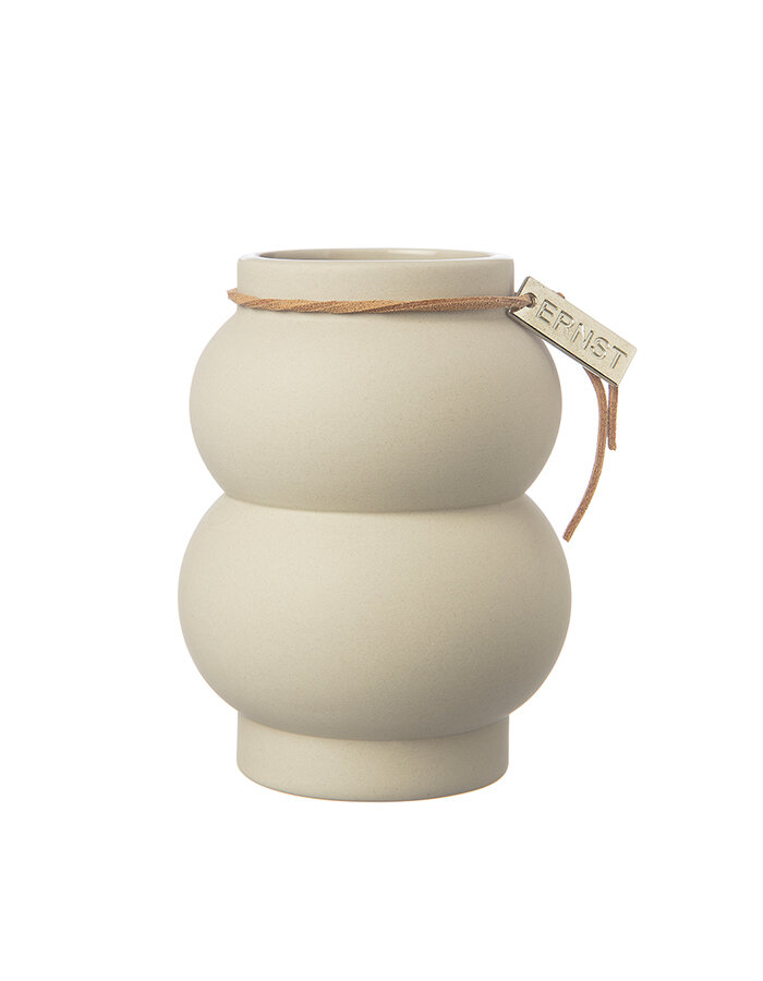 Kameninová váza ERNST Beige Ø 5,5 cm