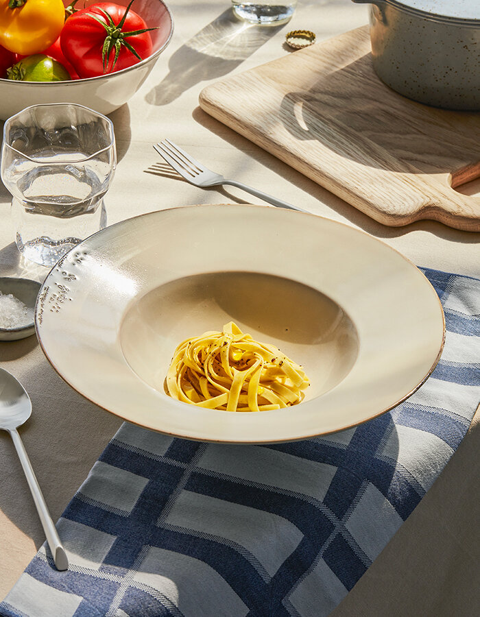 Deep Pasta Plate Nordic Sand
