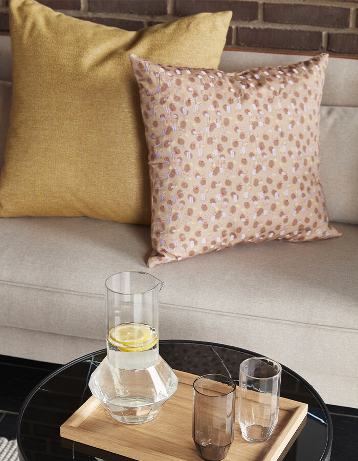 Speckle Cushion Beige/Purple