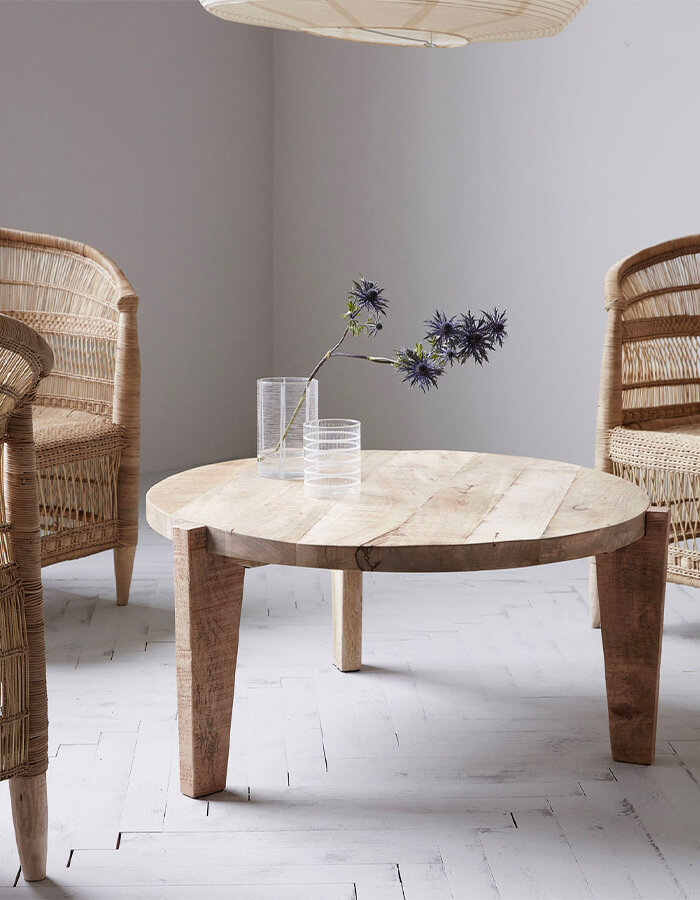 Coffee table Bali Natural Ø 80 cm