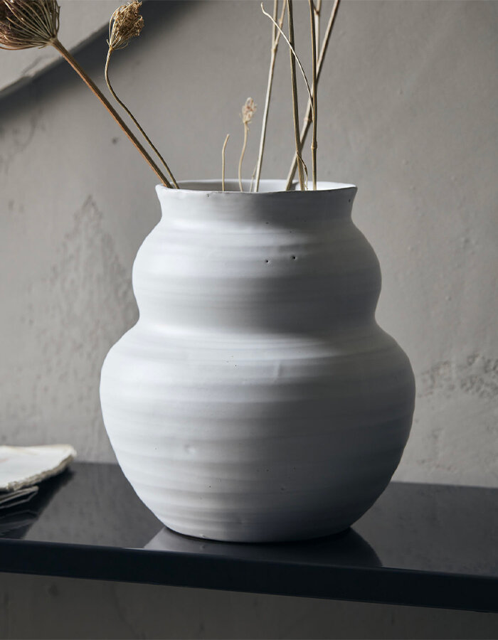 Váza Juno White 19 x Ø 17 cm