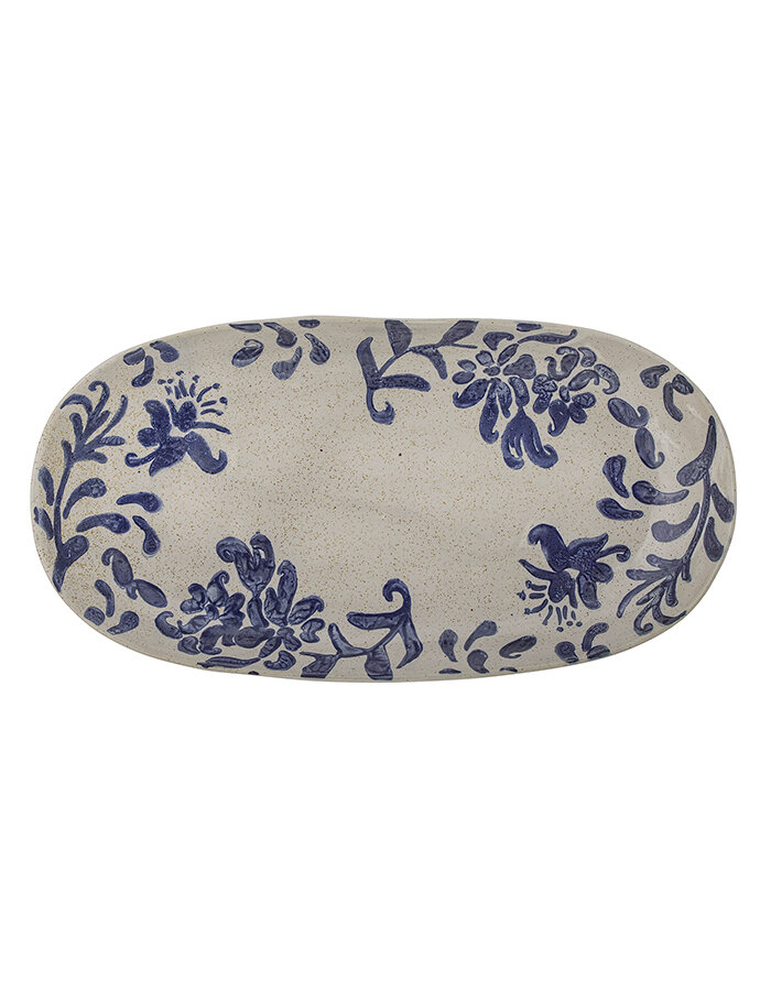 Petunia Serving Plate Blue