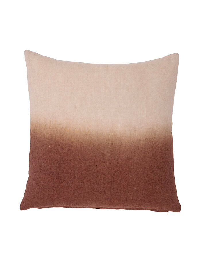 Gail Cushion Brown Linen