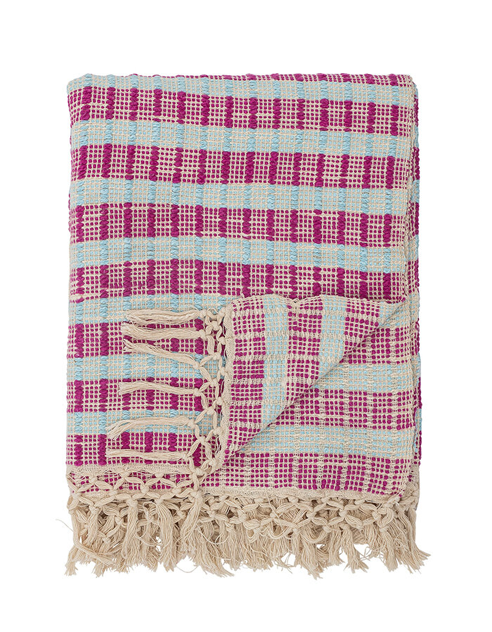 Fausia Throw Red Cotton