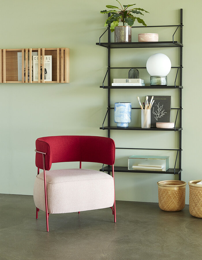 Teddy Lounge Chair Rose/Red