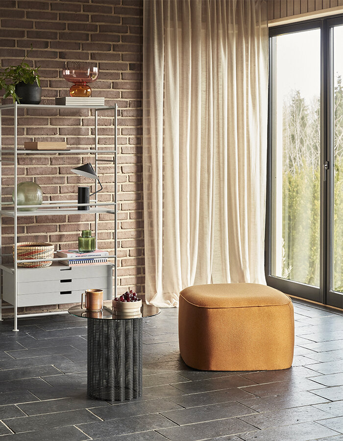 Cube Pouf Orange