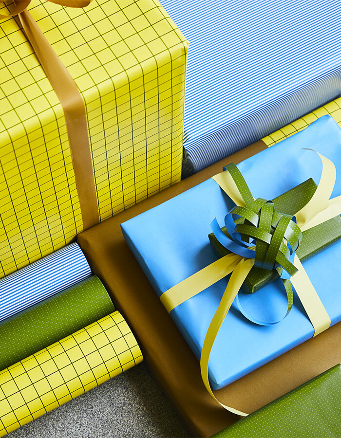Gift wrapping paper Check/Stripe/Dot