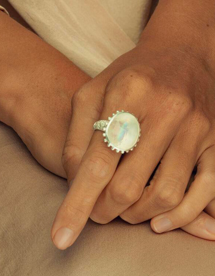 Prsten Wise Wild & Free Moonstone Silver