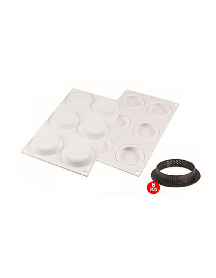 Sada 6 kusů ráfků na tartaletky pr. 80 mm / 6 ks