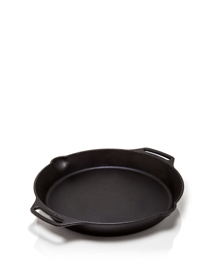 Cast iron pan with two handles fp25