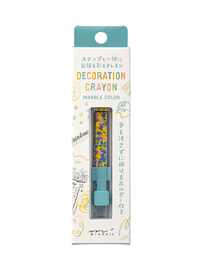 Midori Decoration Crayon Rainbow