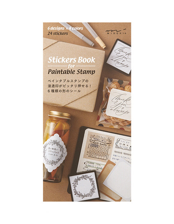 Sticker Book for Pre-Inked Stamp Natural Colors