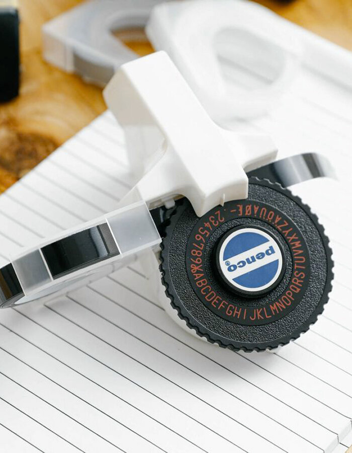 White Embossing Label Maker