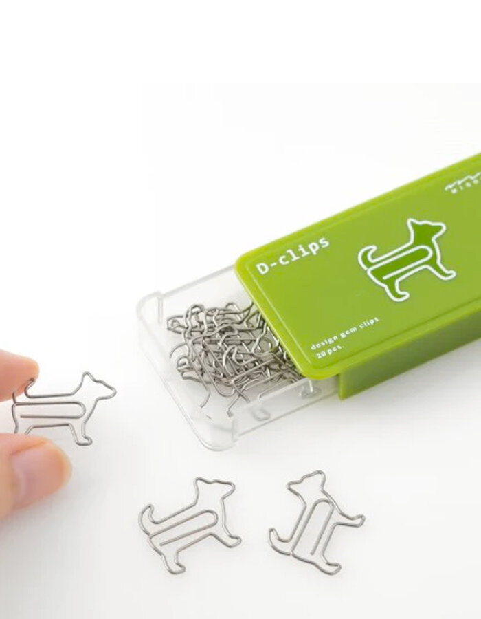 Midori D-Clips Paper Clips Dog