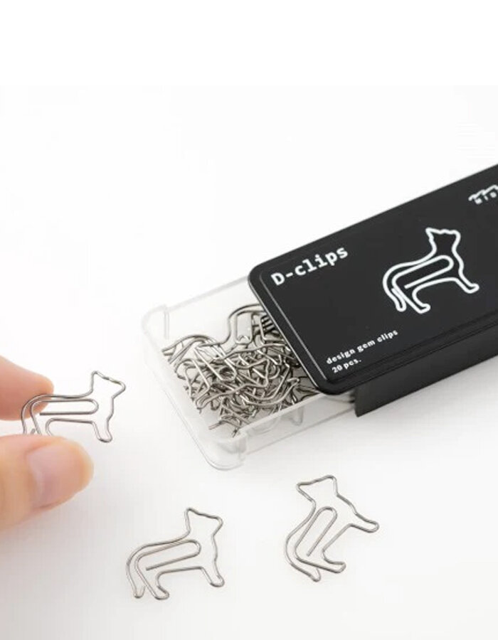 Midori D-Clips Paper Clips Cat
