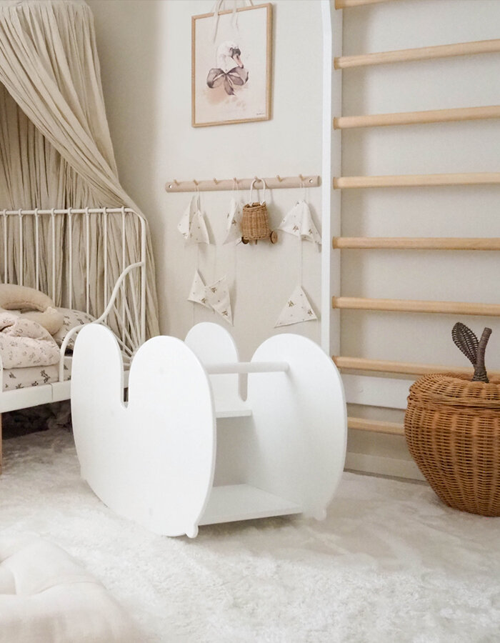 NUPPU rocking horse white