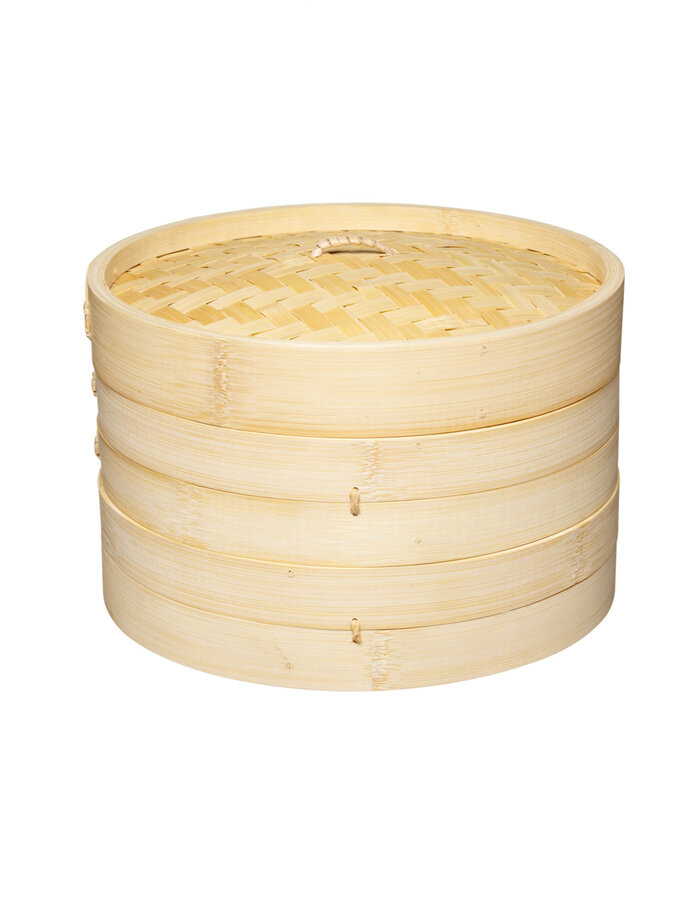 Oriental Large Two Tier Bamboo Steamer