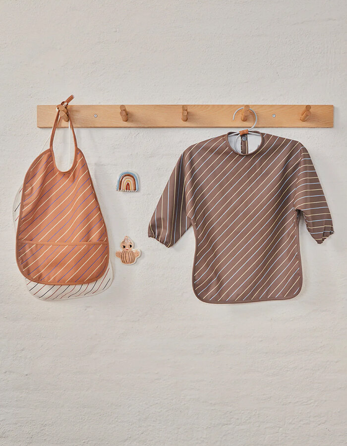 Cape Bib Striped Choko