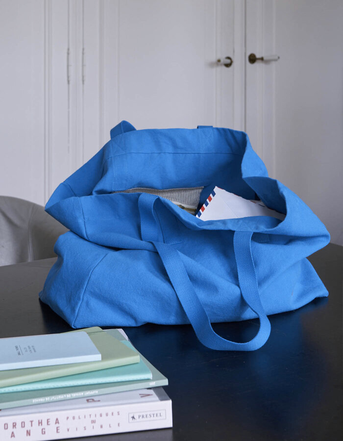 Shopping Bag Bleu Mécano Cotton