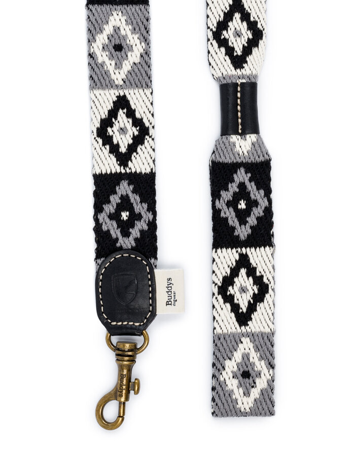 Buddys Peruvian Indian dog leash black