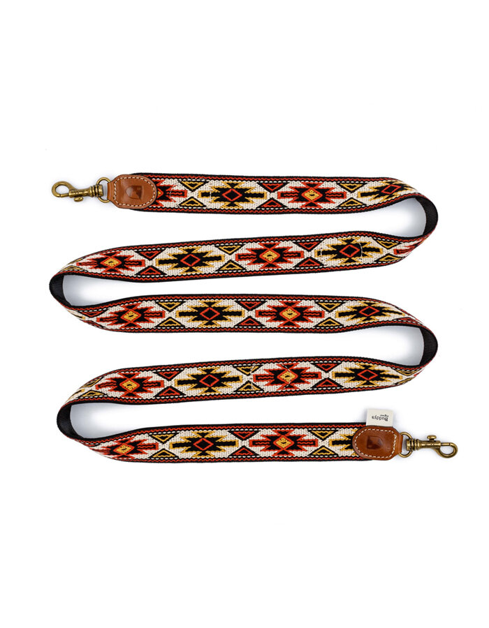 Buddys Peyote dog leash red adjustable