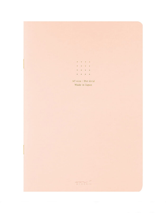 Color dot grid notebook A5 Pink