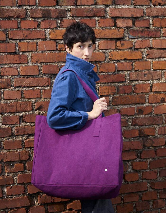 Shopping Bag Iona Purple Rain Cotton