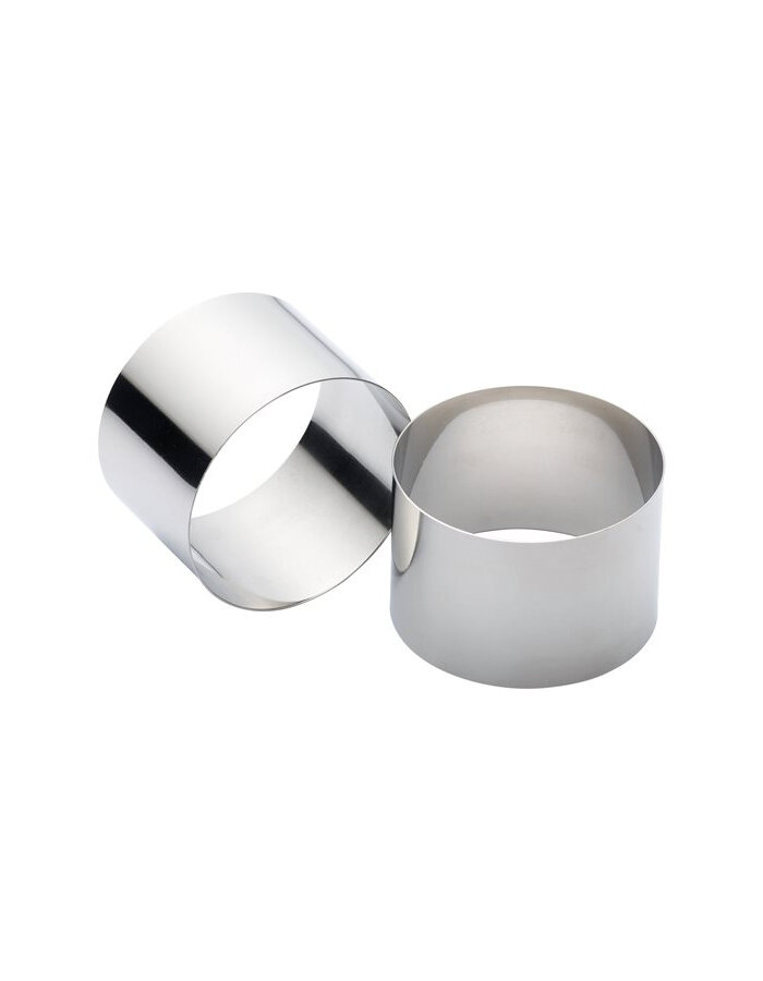 The cook set of stainless steel rings ø 6 cm