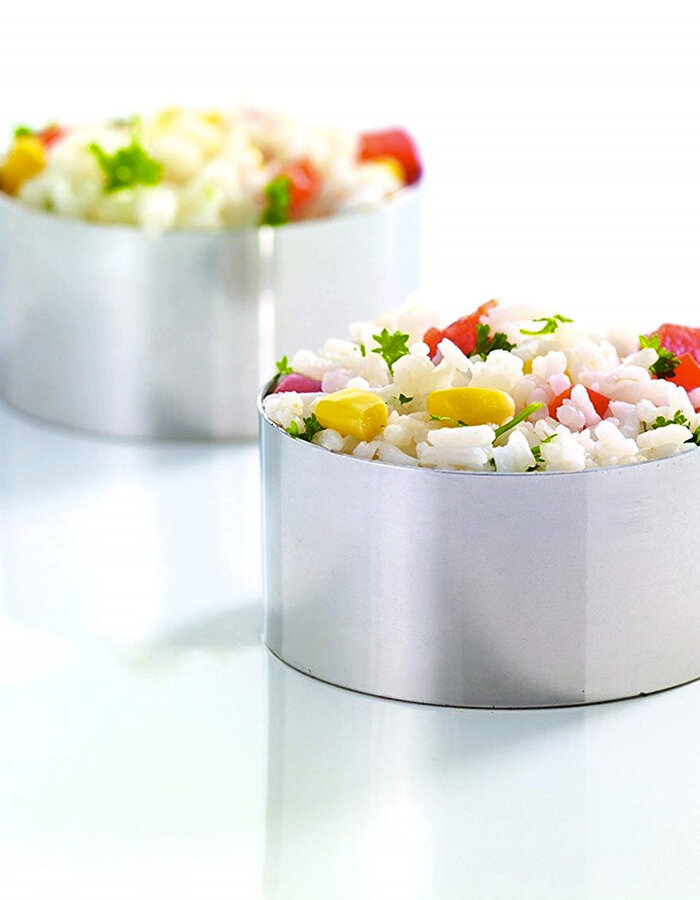 The cook set of stainless steel rings ø 7 cm