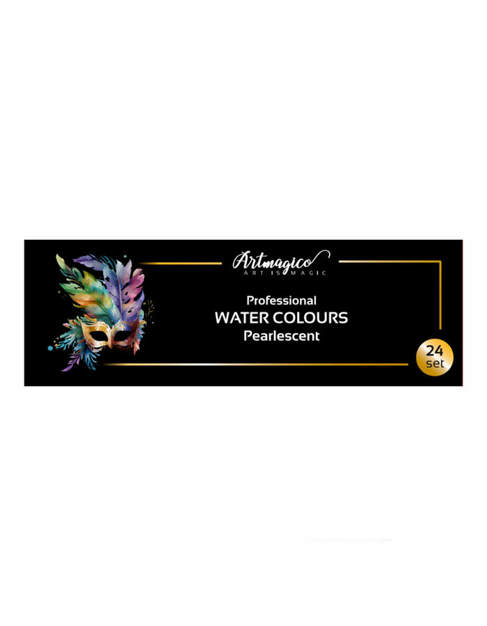 Set of watercolor paints Pearlescent 24 pcs