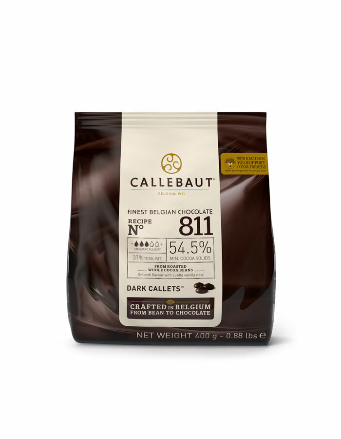 Hořká čokoláda Callebaut 54,5% 0,4 kg