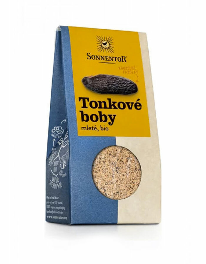Tonkové boby mleté BIO