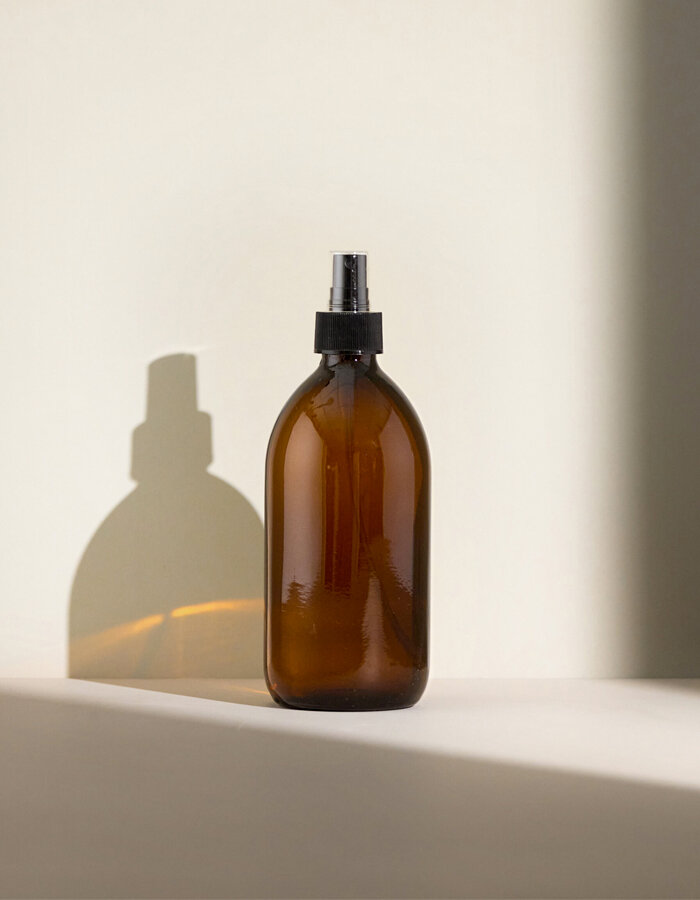Amber Brown Glass Atomiser Bottle 100 ml