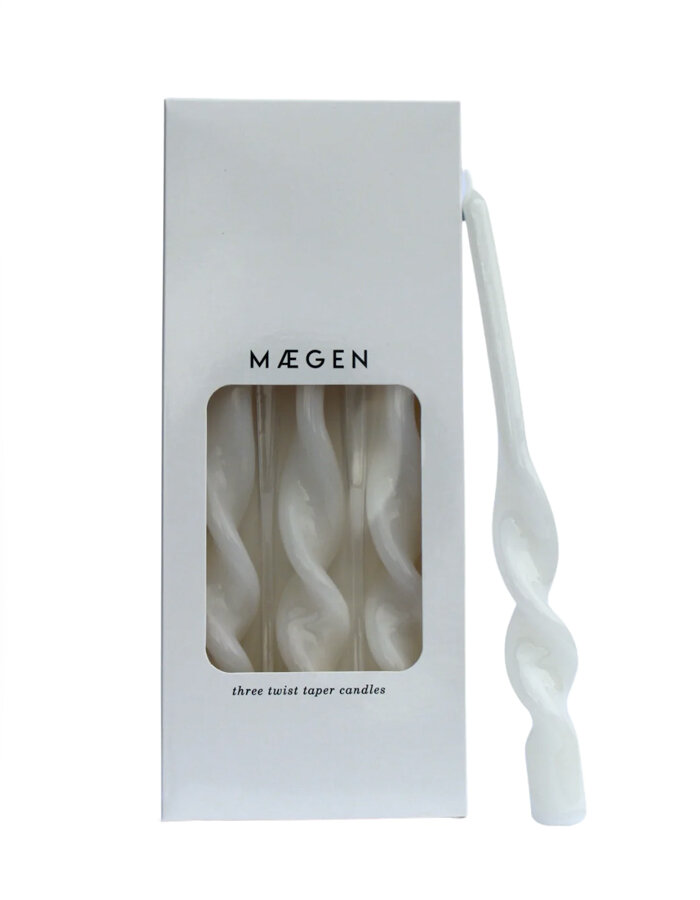 Candles Ice White Twists