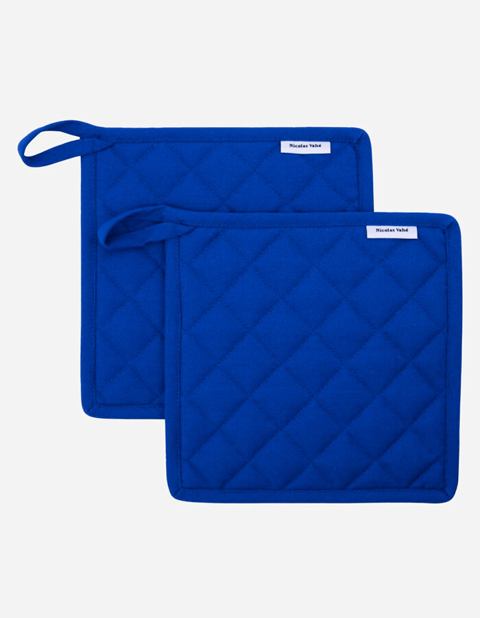 Potholders Neat Blue