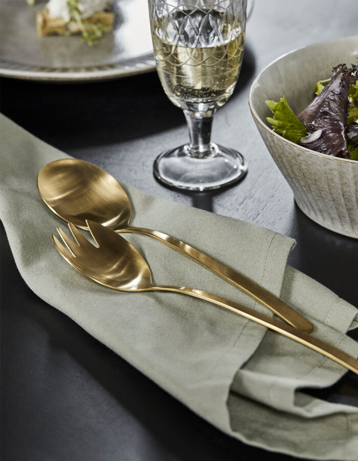 Salad servers Golden