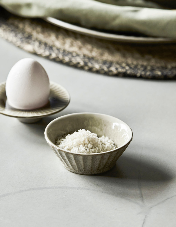 Stoneware bowl Pleat 8 cm