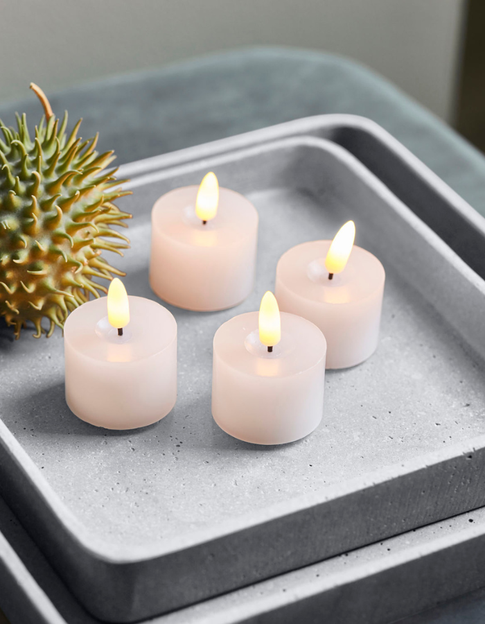 LED candle white 4 pcs