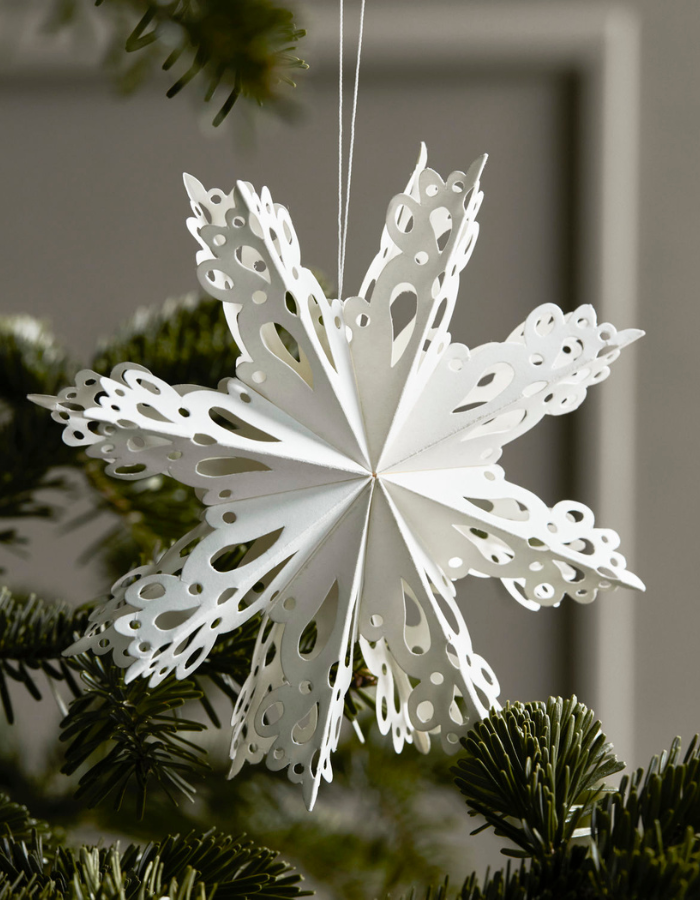 Ornaments Snowflake white